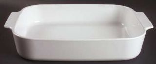 Corning White Coupe Roaster Rectangular 12, Fine China Dinnerware   Centura, Al