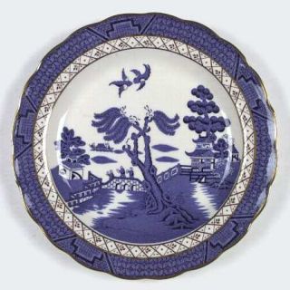 Royal Doulton Real Old Willow Dinner Plate, Fine China Dinnerware   Majestic Col