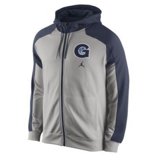 Nike GT Performance Full Zip (Georgetown) Mens Basketball Hoodie   Grey