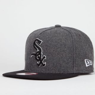 Classic Melt White Sox Mens Strapback Hat Charcoal In Sizes M/L For Men