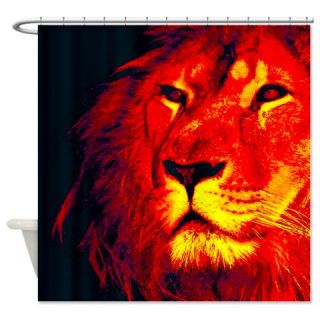  LION Shower Curtain  Use code FREECART at Checkout