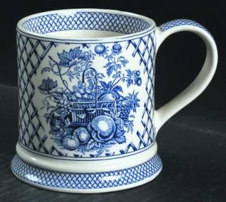 Sadler Afternoon Tea Collection Blue Mug, Fine China Dinnerware   Blue Flowers A