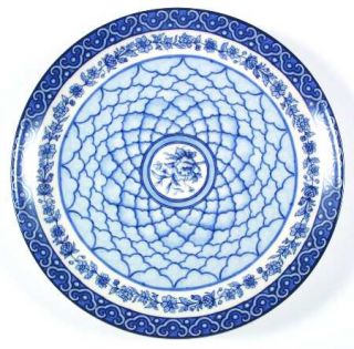 William Roberts Blue Reverie Dinner Plate, Fine China Dinnerware   Blue Multides