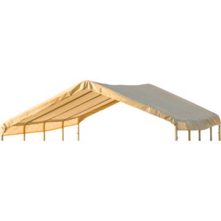 ShelterLogic 26ft.L x 12ft.W x 9ft.8in.H Replacement Canopy Top, Sandstone