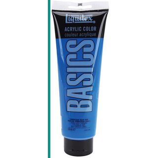 Liquitex Cerulean Blue Hue Basic Acrylic Paint (Cerulean Blue HueTube contains 250 milliliters Permanent acrylic paintWater resistantFlexible when dry Conforms to ASTM D4236Imported )