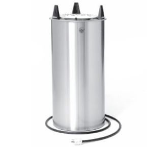 Piper Products Drop In Heated Dish Dispenser, 10.25 in, Self Elevating Tube, Stainless, 220/V1
