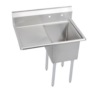 Elkay Sink w/ 24x24x12 in Bowl & 9 in Splash, 24 in Left Drainboard