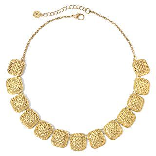 MONET JEWELRY Monet Gold Tone Woven Frontal Collar Necklace, Gold