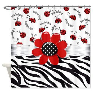  Wild Ladybugs Shower Curtain  Use code FREECART at Checkout