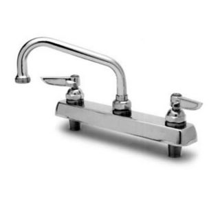 T&S Brass Faucet, 12 in Swing Nozzle, Deck Mounted