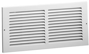 Hart Cooley 672 30x14 W Air Return Grille, 30 W x 14 H, 672 Steel Return Grille for Sidewall/Ceiling White (043376)