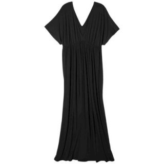 Merona Womens Plus Size Short Sleeve Maxi Dress   Black 2