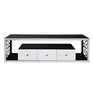 Home Loft Concept Black Modern Mosaic 70 TV Stand V70MSC