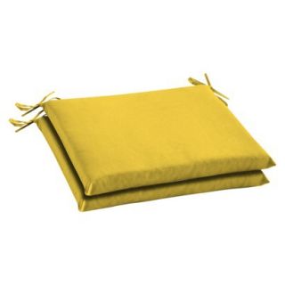 Room Essentials 2 Piece Seat Cushion Set   Yellow