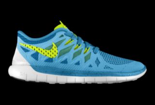 Nike Free 5.0 iD Custom Kids Running Shoes (3.5y 6y)   Blue