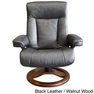 Fjord Scansit Leather Recliner And Ottoman