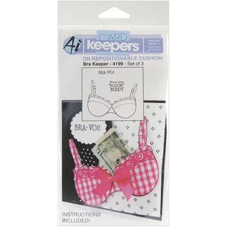 Art Impressions Card Keepers Cling Rubber Stamp bra Keeper