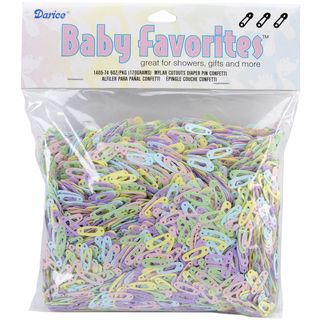 Baby Diaper Pin Confetti 6 Ounces pastel (Pastel. Imported. )