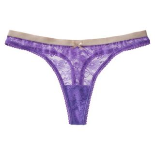 Xhilaration Juniors All Over Lace Thong Underwear   Verily Iris XL