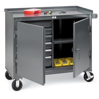 Strong Hold Heavy Duty Mobile Tool Cart   48X24x44   6 Drawers