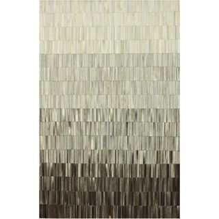 Nuloom Handmade Abstract Grey Cowhide Leather Rug (76 X 96) (GreyPattern AbstractTip We recommend the use of a non skid pad to keep the rug in place on smooth surfaces.All rug sizes are approximate. Due to the difference of monitor colors, some rug colo