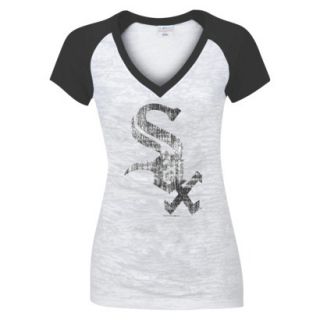 MLB Womens Chicago Whitesox T Shirt   Grey/ Black (S)