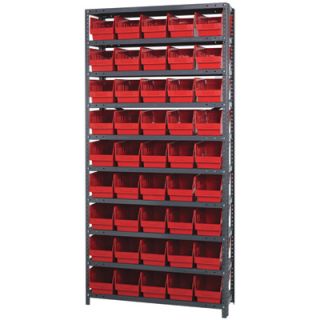 Quantum Storage Complete Shelving System with 6in. Bins   36in.W x 18in.D x