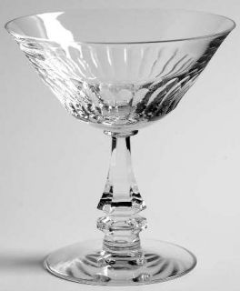 Tiffin Franciscan Silhouette Clear Champagne/Tall Sherbet   Stem #17477, Cut