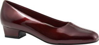 Womens Trotters Doris Pearl   Ruby Red Pearlized Patent Casual Shoes