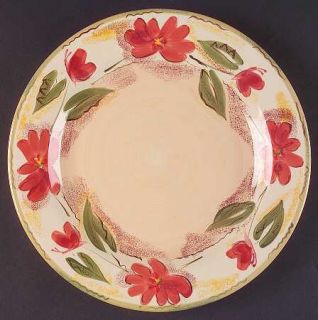 Gibson Designs Giordana Dinner Plate, Fine China Dinnerware   Large Red Floral R
