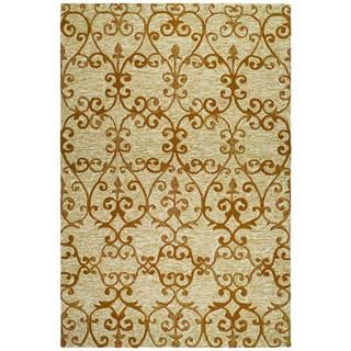Fresco Estates/sand citrin 56 X 8 Rug (SandSecondary colors Citrine & golden camelPattern SwirlsTip We recommend the use of a non skid pad to keep the rug in place on smooth surfaces.All rug sizes are approximate. Due to the difference of monitor color