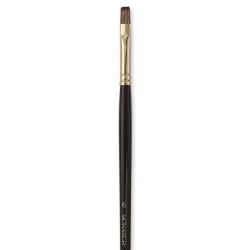 Winsor and Newton Size 6 Monarch Flat Brush (6Handle Brown stained long handleFerrule Corrosion resistantBristle Synthetic polyester filamentsBrushes are suitable for use with all oil, acrylic, and griffin alkyd fast drying oil colors. )