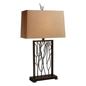 Dimond Lighting DMD D1518 Belvior Park Table Lamp with Woodlawn Toast Linen Shad