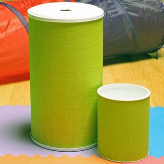 1530 Lamont Home Lime Brights Round Hamper And Wastebasket Set (LimeContemporary round designIncludes a matching wastebasketCare instructions Clean with a damp clothMaterials PVC/polyester fabric/plastic/chipboardWastebasket dimensions 12.25 inches hig
