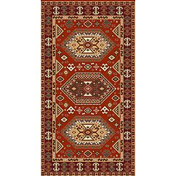 Woven Morocco Red Viscose Accent Rug (33 X 47)