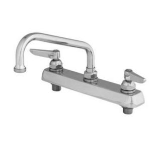 T&S Brass Faucet, 8 in Swing Nozzle, Deck Mounted, For Thick Surface