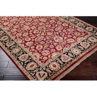 Hand knotted Aztec Burgundy Rug (2 X 3)
