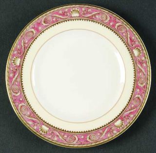 Wedgwood Runnymede Pink Bread & Butter Plate, Fine China Dinnerware   Pink Band,