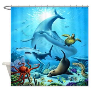  Ocean Life Shower Curtain  Use code FREECART at Checkout