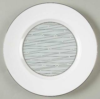 Thomas OBrien Tilden Lace Dove Salad Plate, Fine China Dinnerware   Platinum Li