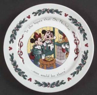 Disney Twas The Night Before Christmas Salad Plate, Fine China Dinnerware   Mick