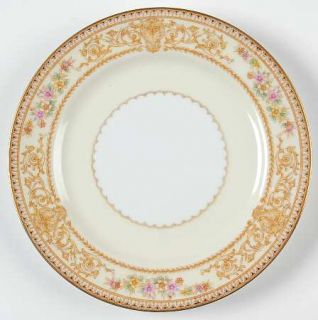 Noritake York Bread & Butter Plate, Fine China Dinnerware   Gold Bands&Scrolls,Y