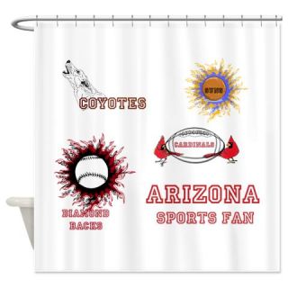  Arizona Sports Fan Shower Curtain  Use code FREECART at Checkout