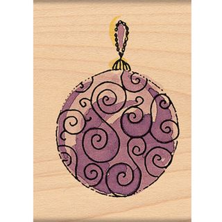Penny Black Mounted Rubber Stamp 1.75x2 scroll Ornament