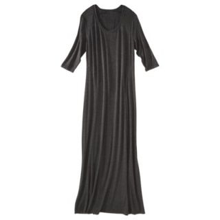 Mossimo Womens Elbow Sleeve Maxi Dress   Heather Gray XL