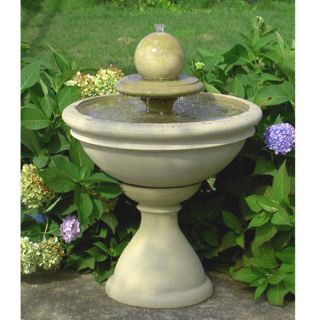 Bradley Tiered Garden Fountain with Sphere Brick   335 5SB