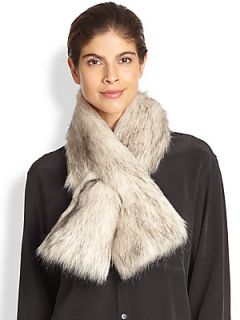 Donna Salyers for  Faux Fur Scarf   Arctic Fox