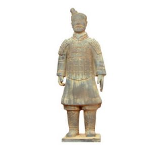 Town Food Service Xian Horseman Soldier Statue, Terra Cotts, 19 in