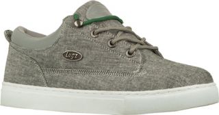 Mens Lugz Gypsum LO Chambray   Charcoal/White Textile Lace Up Shoes