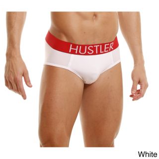 Hustler Mens Logo branded Briefs (set Of 2) (Medium, large, extra largeColor options Black or white Care Instructions Hand wash Model MH9We cannot accept returns on this product. 93 percent polyester/ 7 percent spandexSize Medium, large, extra largeCo